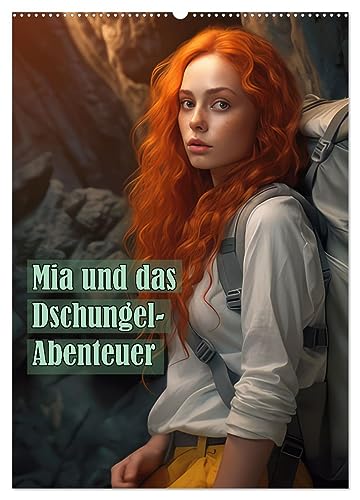 Mia und das Dschungel-Abenteuer (Wandkalender 2026 DIN A2 hoch), CALVENDO Monatskalender von CALVENDO
