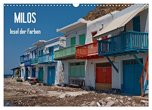 Milos, Insel der Farben (Wandkalender 2025 DIN A3 quer), CALVENDO Monatskalender von CALVENDO