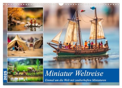 Miniatur Weltreise (Wandkalender 2025 DIN A3 quer), CALVENDO Monatskalender von CALVENDO