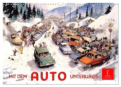 Mit dem Auto unterwegs (Wandkalender 2025 DIN A3 quer), CALVENDO Monatskalender von CALVENDO