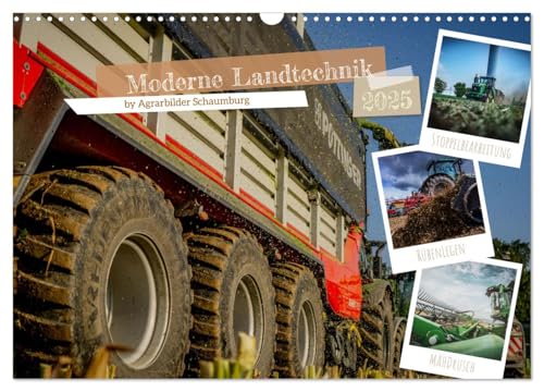 Moderne Landtechnik (Wandkalender 2025 DIN A3 quer), CALVENDO Monatskalender von CALVENDO