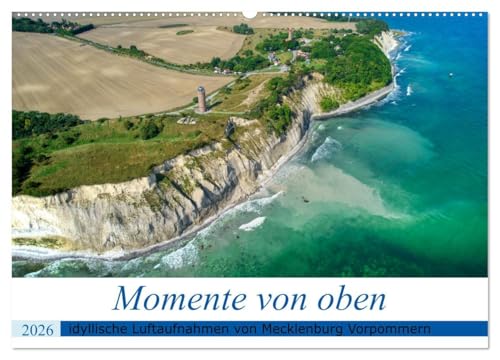 Momente von oben (Wandkalender 2026 DIN A2 quer), CALVENDO Monatskalender: Erleben Sie einige der schönsten Orte Mecklenburg Vorpommerns aus der Luft fotografiert. (CALVENDO Natur) von Calvendo