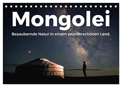 Mongolei - Bezaubernde Natur in einem wunderschönen Land. (Tischkalender 2025 DIN A5 quer), CALVENDO Monatskalender: Genießen Sie die aufregenden Bilder der Mongolei. (CALVENDO Orte) von Calvendo