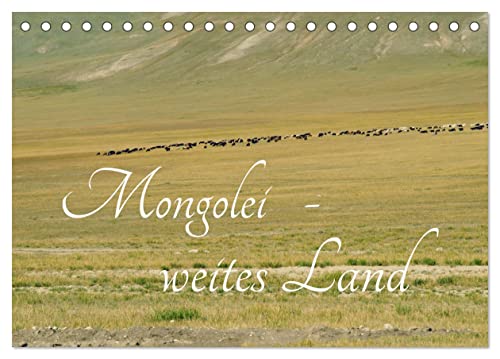 Mongolei - weites Land (Tischkalender 2025 DIN A5 quer), CALVENDO Monatskalender von CALVENDO