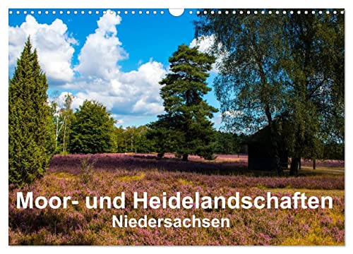 Moor- und Heidelandschaften Niedersachsen (Wandkalender 2026 DIN A3 quer), CALVENDO Monatskalender: Naturpark Lüneburger Heide (CALVENDO Natur) von Calvendo