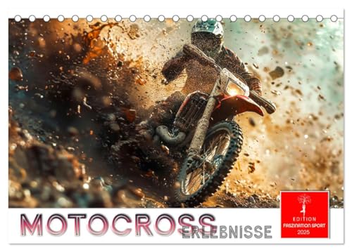 Motocross Erlebnisse (Tischkalender 2025 DIN A5 quer), CALVENDO Monatskalender von CALVENDO