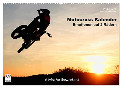 Motocross Kalender - Emotionen auf 2 Rädern (Wandkalender 2026 DIN A2 quer), CALVENDO Monatskalender von CALVENDO