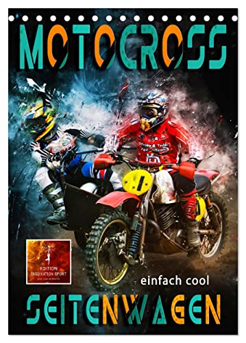 Motocross Seitenwagen - einfach cool (Tischkalender 2025 DIN A5 hoch), CALVENDO Monatskalender von CALVENDO