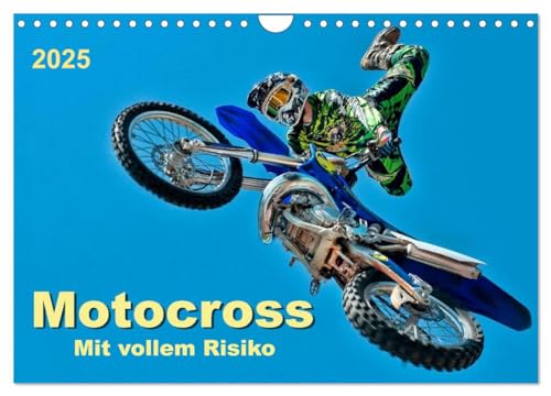 Motocross - mit vollem Risiko (Wandkalender 2025 DIN A4 quer), CALVENDO Monatskalender von CALVENDO