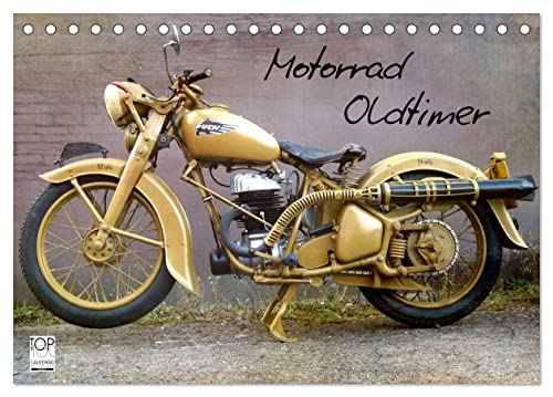 Motorrad Oldtimer (Tischkalender 2026 DIN A5 quer), CALVENDO Monatskalender von CALVENDO