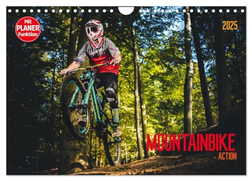 Mountainbike Action (Wandkalender 2025 DIN A4 quer), CALVENDO Monatskalender von CALVENDO