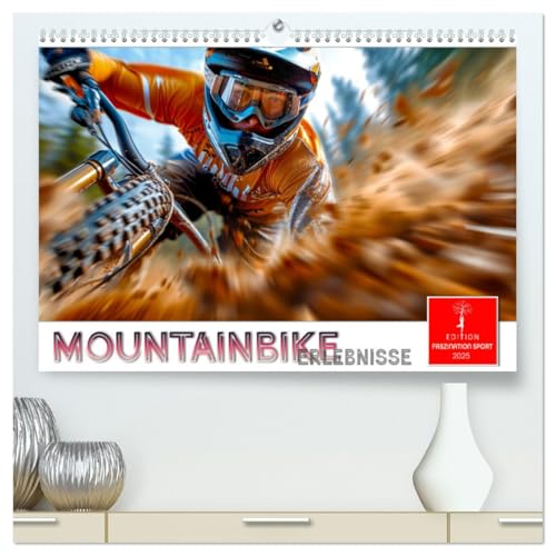 Mountainbike Erlebnisse (hochwertiger Premium Wandkalender 2025 DIN A2 quer), Kunstdruck in Hochglanz von CALVENDO