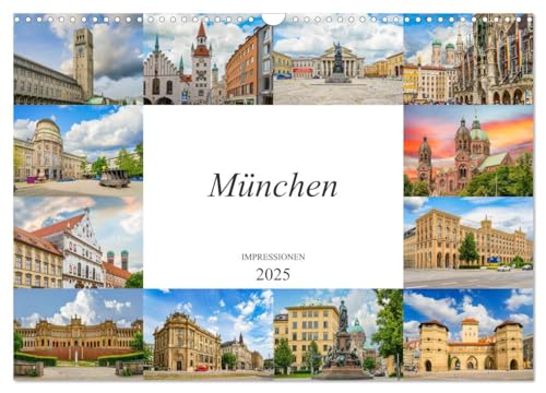 München Impressionen (Wandkalender 2025 DIN A3 quer), CALVENDO Monatskalender von CALVENDO