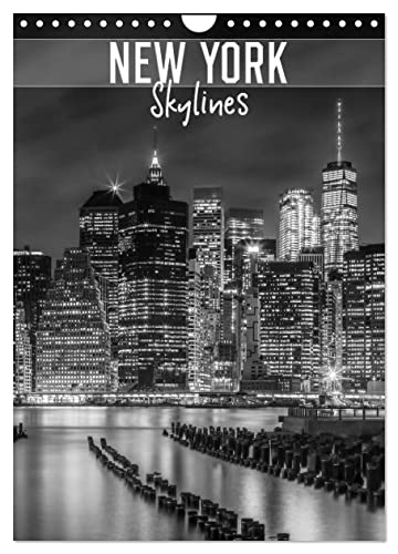 NEW YORK Skylines (Wandkalender 2025 DIN A4 hoch), CALVENDO Monatskalender von CALVENDO