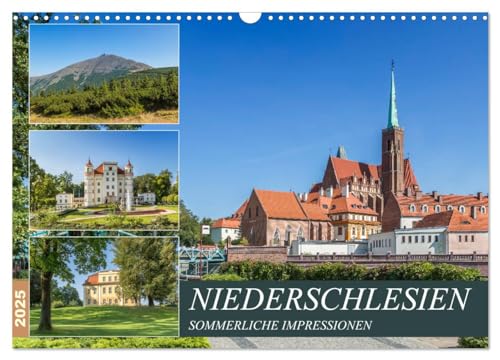 NIEDERSCHLESIEN Sommerliche Impressionen (Wandkalender 2025 DIN A3 quer), CALVENDO Monatskalender von CALVENDO