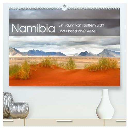 Namibia: Ein Traum von sanftem Licht und unendlicher Weite (hochwertiger Premium Wandkalender 2026 DIN A2 quer), Kunstdruck in Hochglanz von CALVENDO