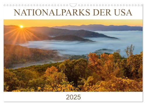 Nationalparks der USA (Wandkalender 2025 DIN A3 quer), CALVENDO Monatskalender von CALVENDO