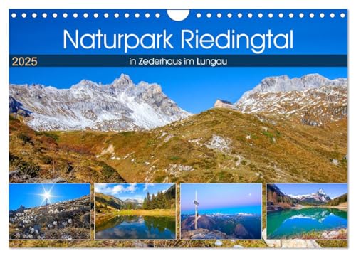 Naturpark Riedingtal (Wandkalender 2025 DIN A4 quer), CALVENDO Monatskalender von CALVENDO