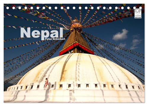 Nepal (Tischkalender 2025 DIN A5 quer), CALVENDO Monatskalender: 13 traumhafte Reisefotos aus dem buddhistischen ehemaligen Königreich im Himalaya. (CALVENDO Orte) von CALVENDO