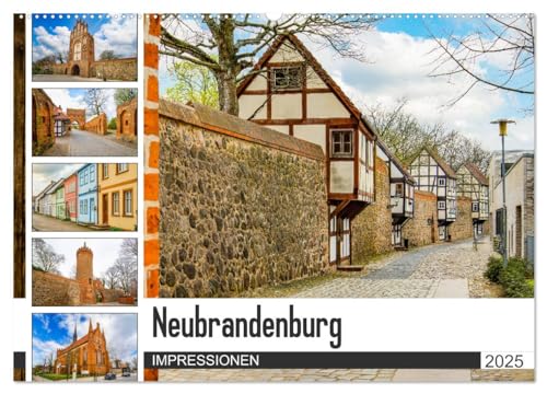 Neubrandenburg Impressionen (Wandkalender 2025 DIN A2 quer), CALVENDO Monatskalender von CALVENDO