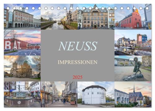 Neuss Impressionen (Tischkalender 2025 DIN A5 quer), CALVENDO Monatskalender von CALVENDO