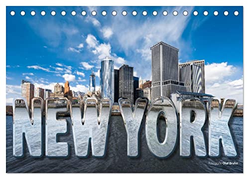 New York (Tischkalender 2025 DIN A5 quer), CALVENDO Monatskalender von CALVENDO