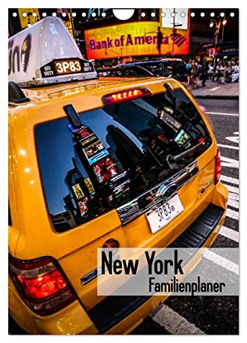 New York Familienplaner (Wandkalender 2025 DIN A4 hoch), CALVENDO Monatskalender von CALVENDO
