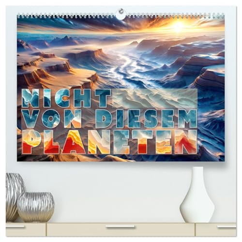 Nicht von diesem Planeten (hochwertiger Premium Wandkalender 2025 DIN A2 quer), Kunstdruck in Hochglanz von CALVENDO