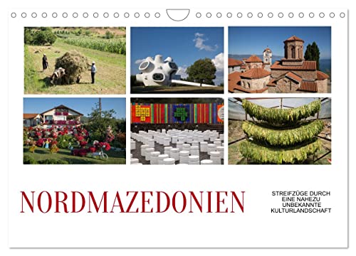 Nordmazedonien - Streifzüge durch eine nahezu unbekannte Kulturlandschaft (Wandkalender 2025 DIN A4 quer), CALVENDO Monatskalender von CALVENDO