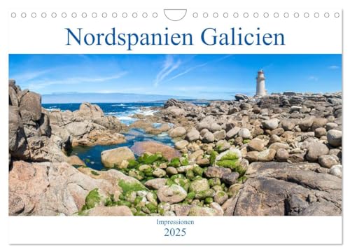 Nordspanien Galicien (Wandkalender 2025 DIN A4 quer), CALVENDO Monatskalender von CALVENDO