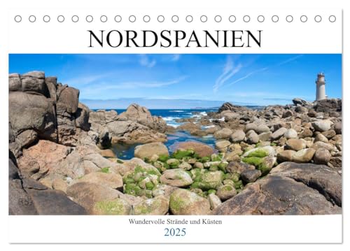 Nordspanien - Wundervolle Strände und Küsten (Tischkalender 2025 DIN A5 quer), CALVENDO Monatskalender von CALVENDO