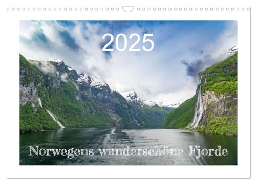 Norwegens wunderschöne Fjorde (Wandkalender 2025 DIN A3 quer), CALVENDO Monatskalender von CALVENDO