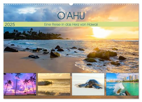 O'ahu - Eine Reise in das Herz von Hawaii (Wandkalender 2025 DIN A2 quer), CALVENDO Monatskalender von CALVENDO