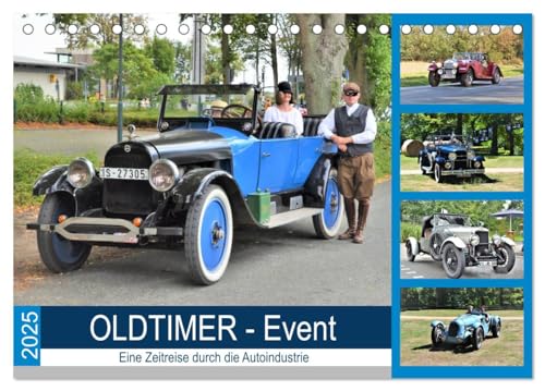 OLDTIMER-Event (Tischkalender 2025 DIN A5 quer), CALVENDO Monatskalender von CALVENDO