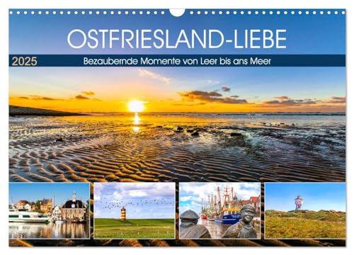 OSTFRIESLAND-LIEBE (Wandkalender 2025 DIN A3 quer), CALVENDO Monatskalender von CALVENDO