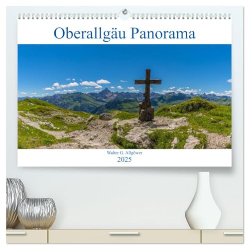 Oberallgäu Panorama (hochwertiger Premium Wandkalender 2025 DIN A2 quer), Kunstdruck in Hochglanz von CALVENDO