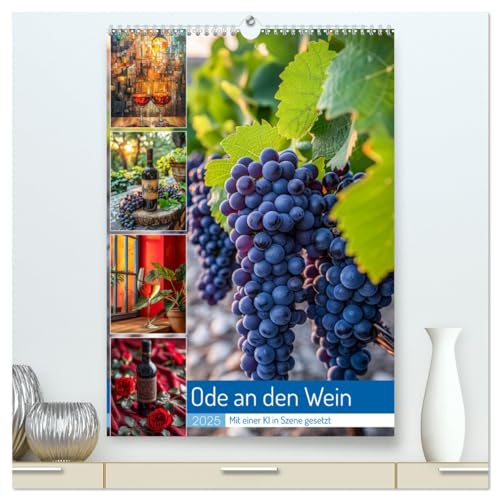 Ode an den Wein (hochwertiger Premium Wandkalender 2025 DIN A2 hoch), Kunstdruck in Hochglanz von CALVENDO