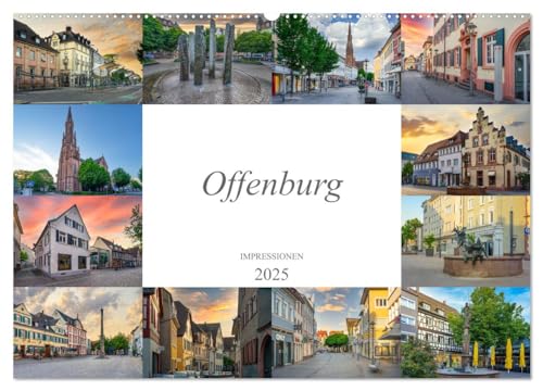 Offenburg Impressionen (Wandkalender 2025 DIN A2 quer), CALVENDO Monatskalender von CALVENDO