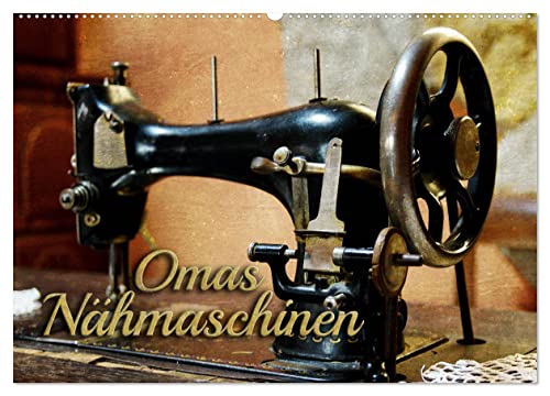 Omas Nähmaschinen (Wandkalender 2025 DIN A2 quer), CALVENDO Monatskalender von CALVENDO