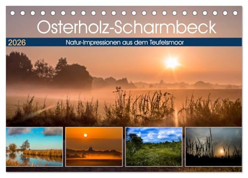 Osterholz-Scharmbeck, Natur-Impressionen aus dem Teufelsmoor (Tischkalender 2026 DIN A5 quer), CALVENDO Monatskalender von CALVENDO