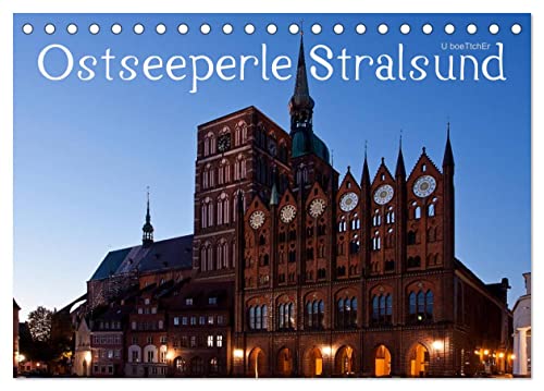 Ostseeperle Stralsund (Tischkalender 2025 DIN A5 quer), CALVENDO Monatskalender von CALVENDO