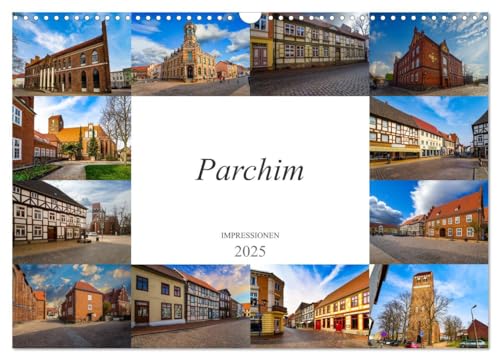 Parchim Impressionen (Wandkalender 2025 DIN A3 quer), CALVENDO Monatskalender von CALVENDO