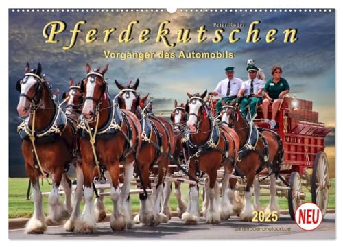 Pferdekutschen - Vorgänger des Automobils (Wandkalender 2025 DIN A2 quer), CALVENDO Monatskalender von CALVENDO