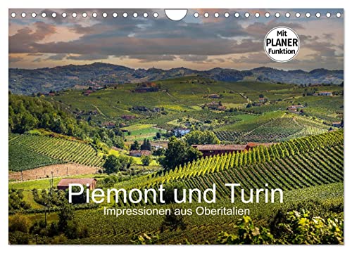Piemont und Turin (Wandkalender 2025 DIN A4 quer), CALVENDO Monatskalender von CALVENDO