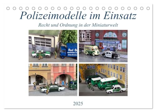 Polizeimodelle im Einsatz (Tischkalender 2025 DIN A5 quer), CALVENDO Monatskalender von CALVENDO