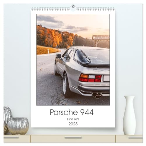 Porsche 944 - Fine Art (hochwertiger Premium Wandkalender 2025 DIN A2 hoch), Kunstdruck in Hochglanz von CALVENDO