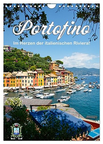 Portofino - Im Herzen der italienischen Riviera!! (Wandkalender 2025 DIN A4 hoch), CALVENDO Monatskalender von CALVENDO