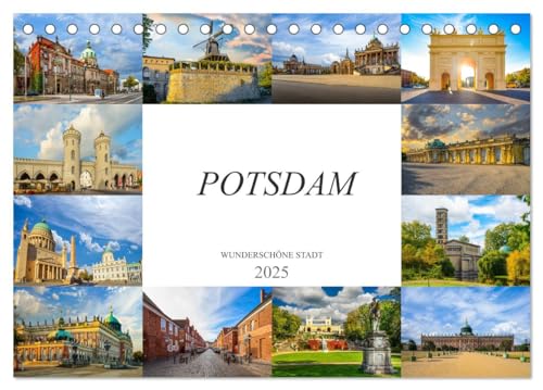 Potsdam Wunderschöne Stadt (Tischkalender 2025 DIN A5 quer), CALVENDO Monatskalender von CALVENDO