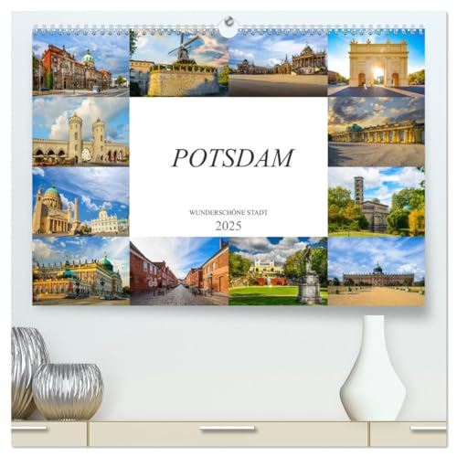 Potsdam Wunderschöne Stadt (hochwertiger Premium Wandkalender 2025 DIN A2 quer), Kunstdruck in Hochglanz von CALVENDO