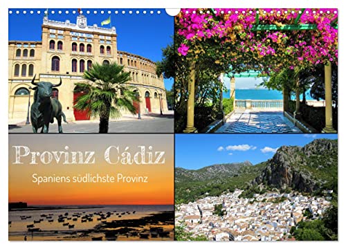 Provinz Cádiz - Spaniens südlichste Provinz (Wandkalender 2025 DIN A3 quer), CALVENDO Monatskalender von CALVENDO